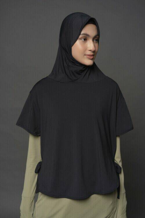hijab multifungsi hitam