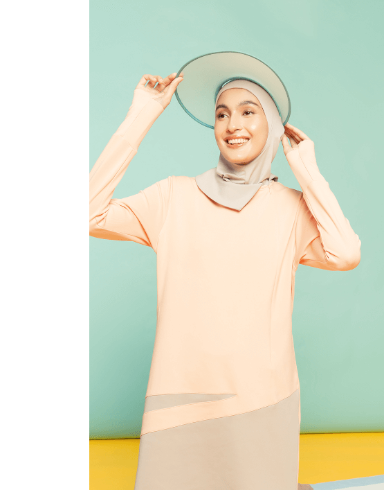 sport hijab pink fizactive